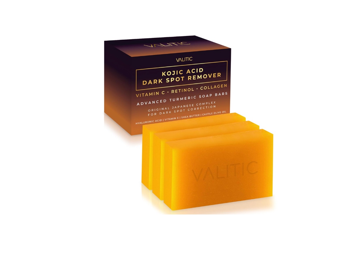VALITIC Kojic Acid Dark Spot Remover Soap pack de 3